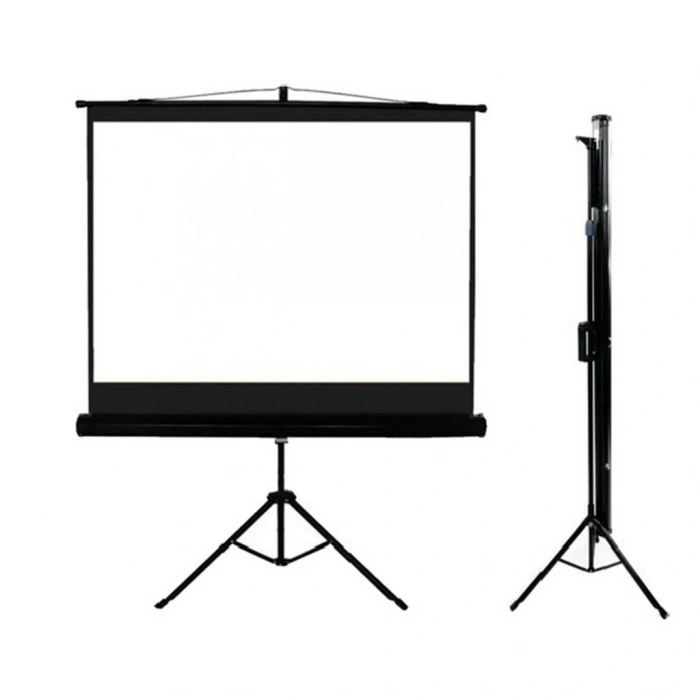 Nevamel® Codegen TX-18 TRIPOD PROJEKSİYON PERDESİ 180X180 (Arkası Siyah Fonlu - Taşınabilir Ayaklı Model)(1923)