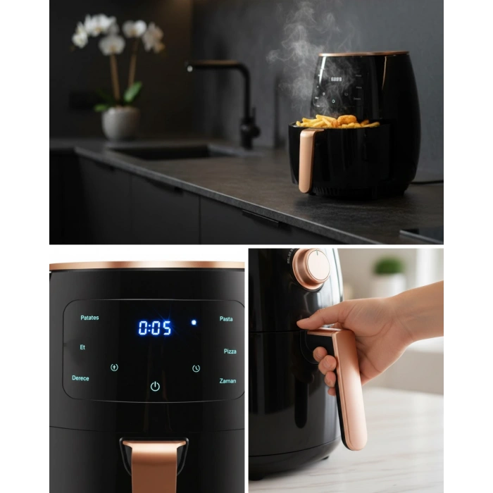 Nevamel® Çok Amaçlı Air Fryer Kızartma Fırınlama ve Isıtma Özellikli