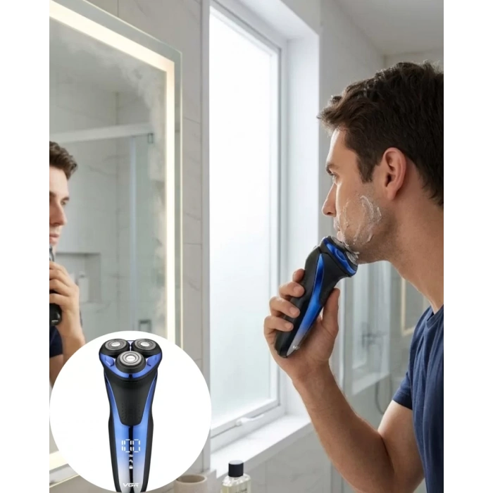 Nevamel® Çok Başlıklı Elektrikli Tıraş Makinesi Hassas Kesim Erkek Bakım Makinesi