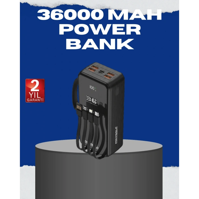 Nevamel® Çok Çıkışlı Taşınabilir Şarj Cihazı Dijital Göstergeli