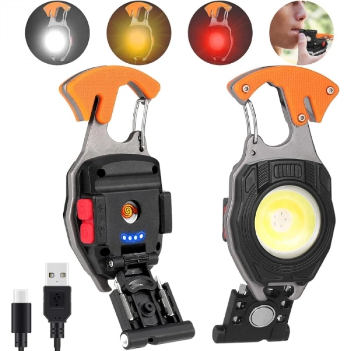 Nevamel® Çok Fonksiyonlu Anahtarlık Kamp Lambası