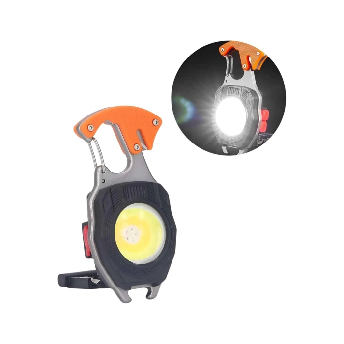 Nevamel Çok İşlevli Acil Durum Işığı USB Şarjlı Cep Feneri 7 Farklı Mod