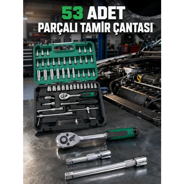 Nevamel® Çok Uçlu ve Farklı Ölçülü 53 Parça Alet Seti