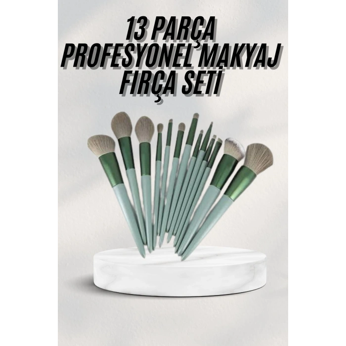 Nevamel Dayanıklı Makyaj Fırçası Seti 13 Parça Yumuşak Kıllı Fırçalar Allık Fondöten Far Fırçası