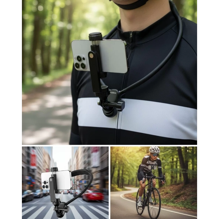 Nevamel® Dayanıklı Metal Destekli Boyun Telefon Tutucu Seyahat ve Spor Kullanım