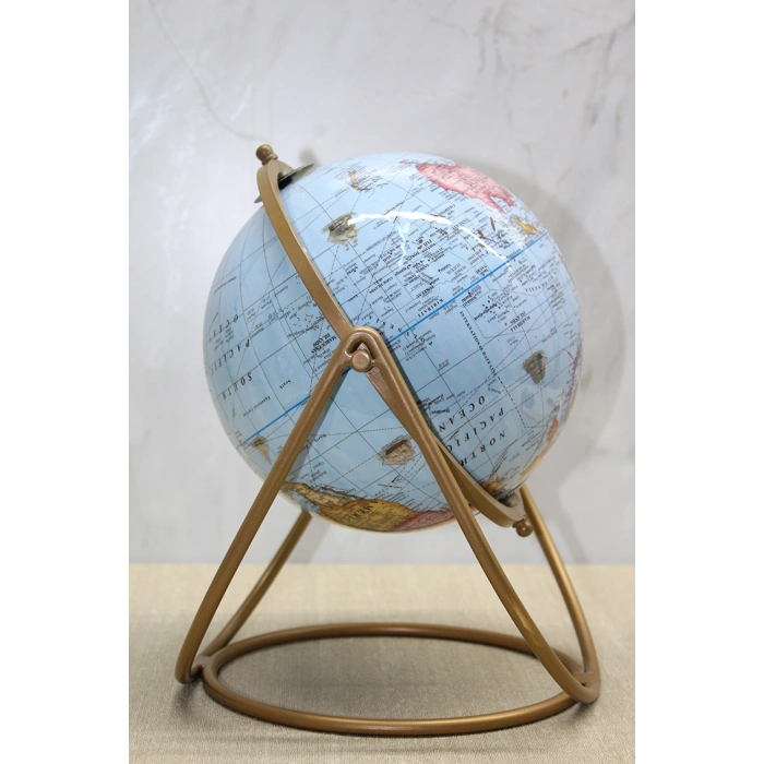 Nevamel® Dekoratif Metal Standlı Dünya Küre - Model 2