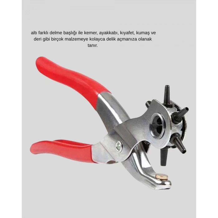 Nevamel® Delme Pensesi 6 Başlıklı Çok Amaçlı Paslanmaz Çelik Ergonomik