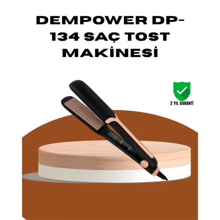 Nevamel® DEMPOWER DP-134 Saç Tost Makinesi – Kolay Kullanım Hızlı Sonuç Uzun Süre Kalıcılık
