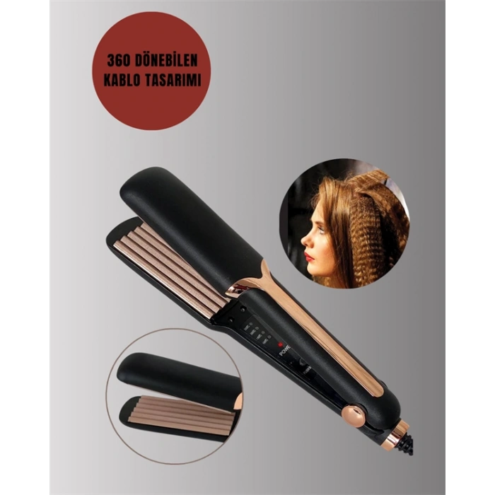 Nevamel® DEMPOWER DP-134 Saç Tost Makinesi – Kolay Kullanım Hızlı Sonuç Uzun Süre Kalıcılık