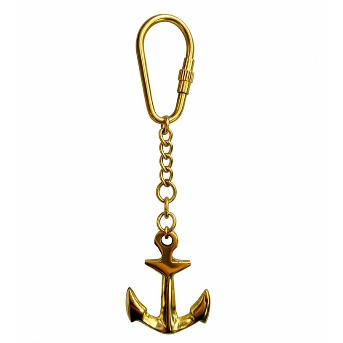 Nevamel® Denizci Temalı Pirinç Çapa Anahtarlık