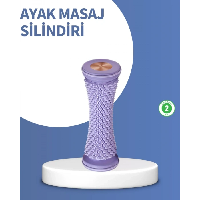Nevamel® Derin Doku Ayak Masaj Silindiri Plantar Fasiit Topuk Ağrısı İçin