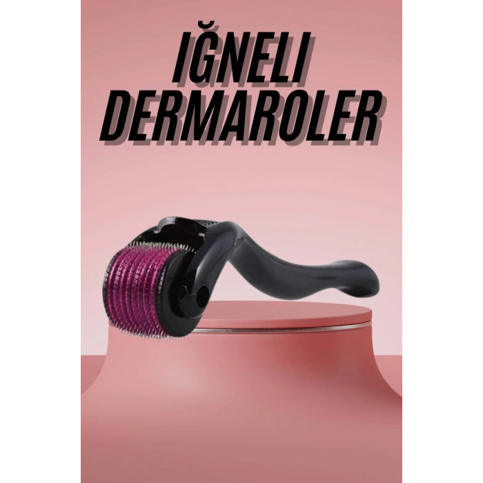 Nevamel Derma Roller Titanyum Uçlu 540 İğneli 1 Mm Saç Sakal Çıkarma Ve Cilt Bakım Masaj Aleti