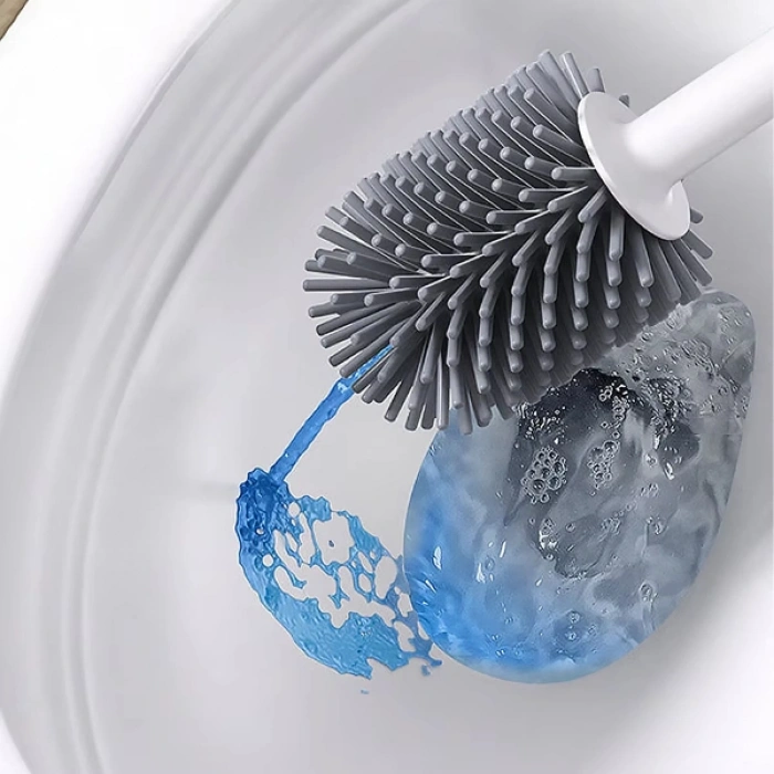 Nevamel Deterjan Hazneli Silikon Tuvalet Fırçası