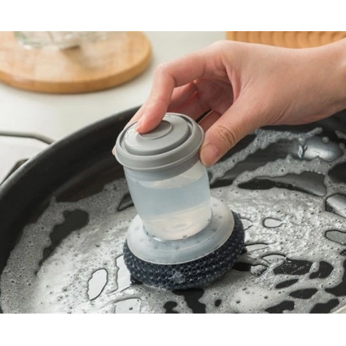 Nevamel Deterjan Hazneli Telli Bulaşık Fırçası