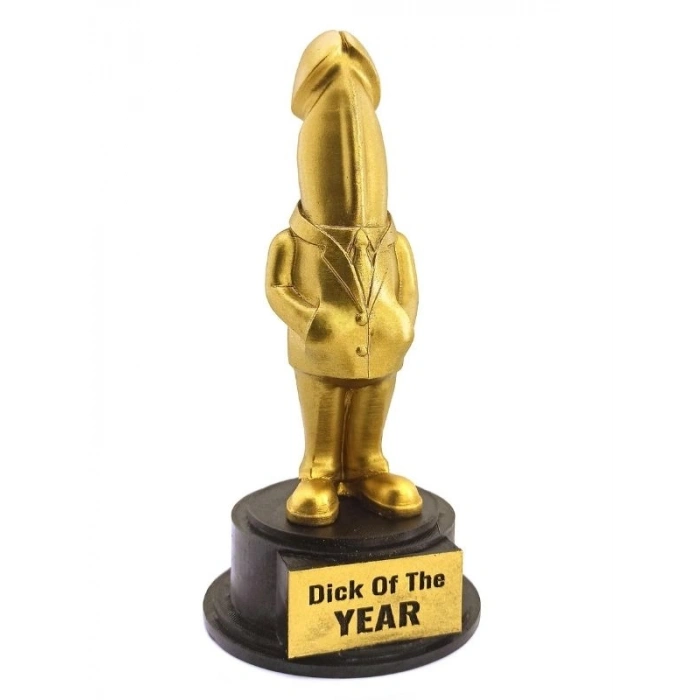Nevamel® Dick Of The Year – Esprili Masaüstü Ödül Heykeli Model 2