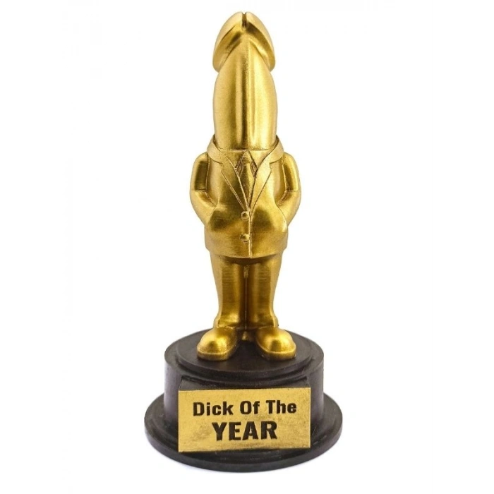 Nevamel® Dick Of The Year – Esprili Masaüstü Ödül Heykeli Model 2