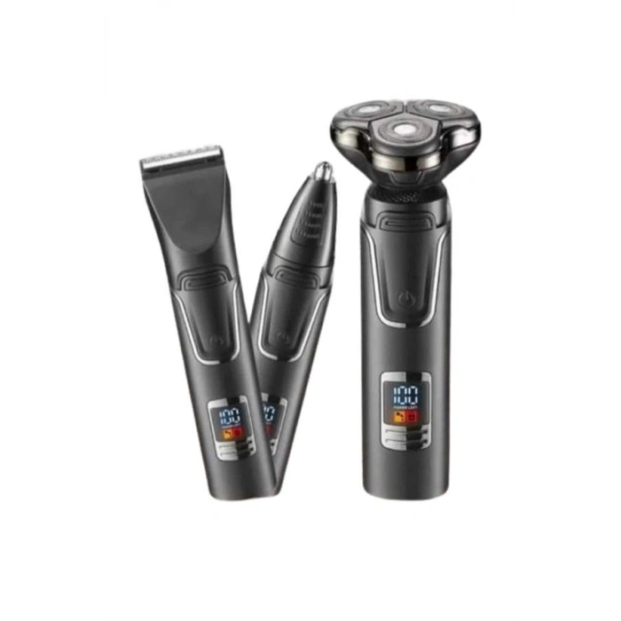 Nevamel Dijital Göstergeli 3 Başlıklı Tıraş Makinesi Islak Kuru Lazer Öncesi Günlük