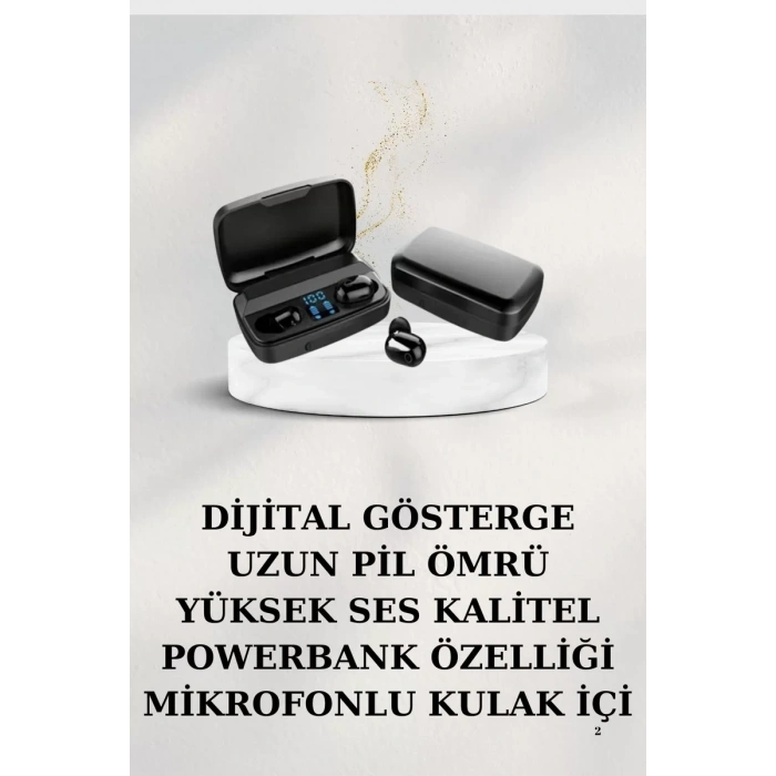 Nevamel® Dijital Göstergeli Bluetooth Kulaklık Kablosuz TWS Stereo Bluetooth 5.0