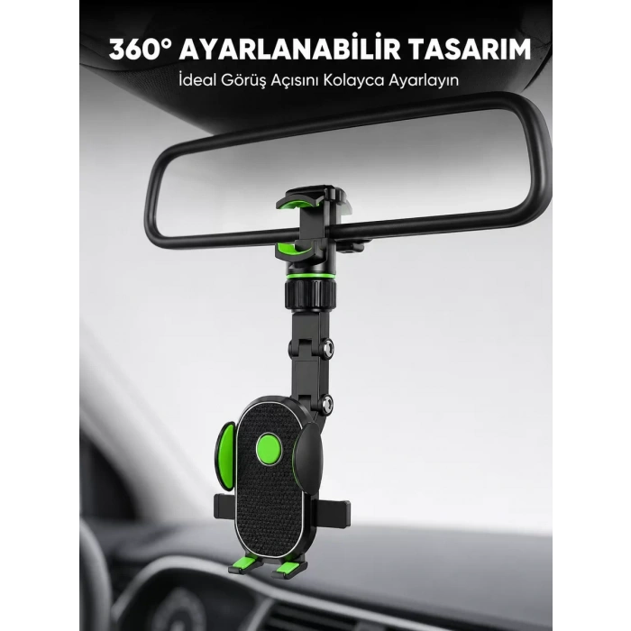 Nevamel® Dikiz Aynasına ve Koltuk Başlığına Uyumlu Telefon Tutucu Yeni Nesil