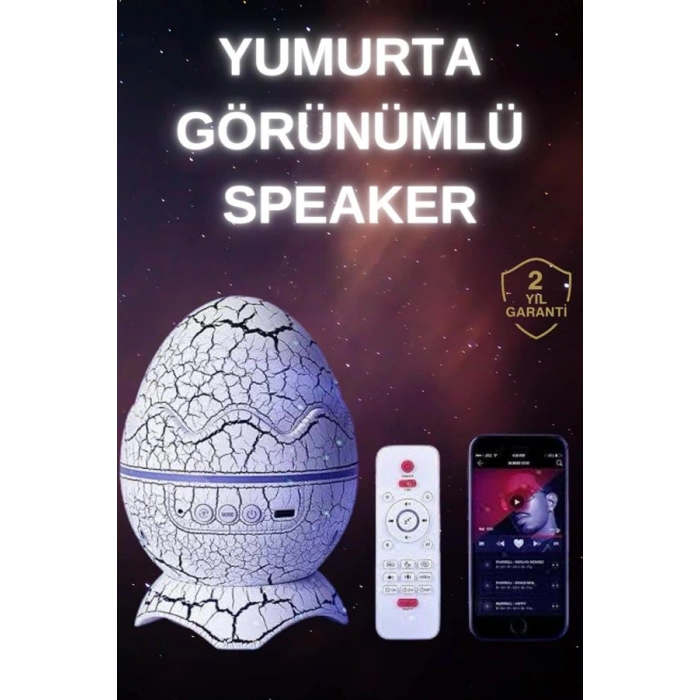 Nevamel Dinozor Speaker Renk Değiştirme Projeksiyon Modu Bluetooth Hoparlör Gece Lambası