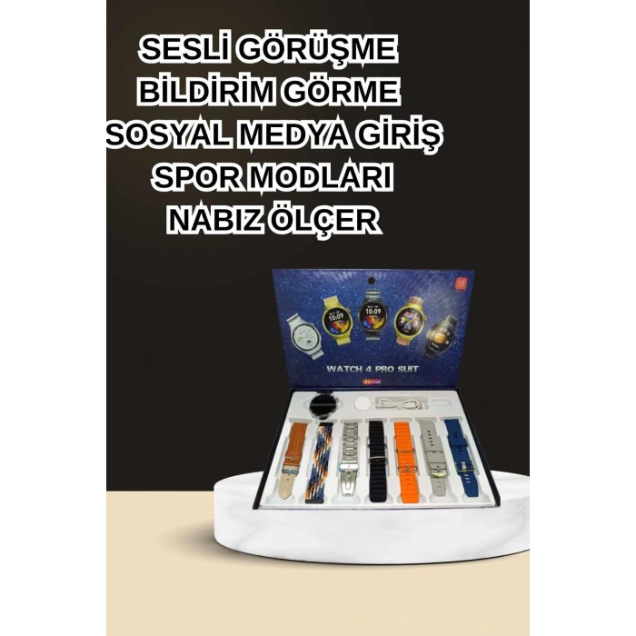 Nevamel Dokunmatik Akıllı Saat Yeni Nesil Kulaklık Kampanyası Bluetooth Bağlantılı ANC Özelliği