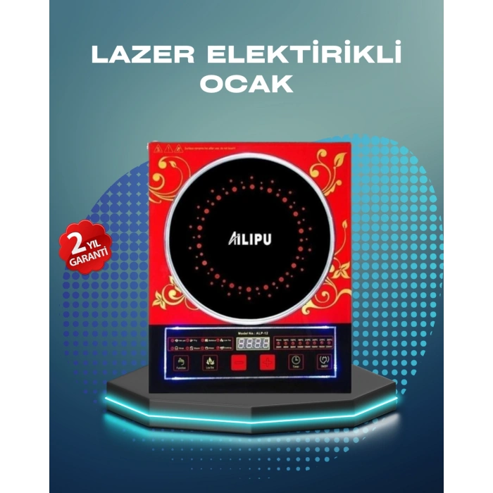 Nevamel® Dokunmatik LED Ekranlı İndüksiyon Ocak 8 Fonksiyonlu