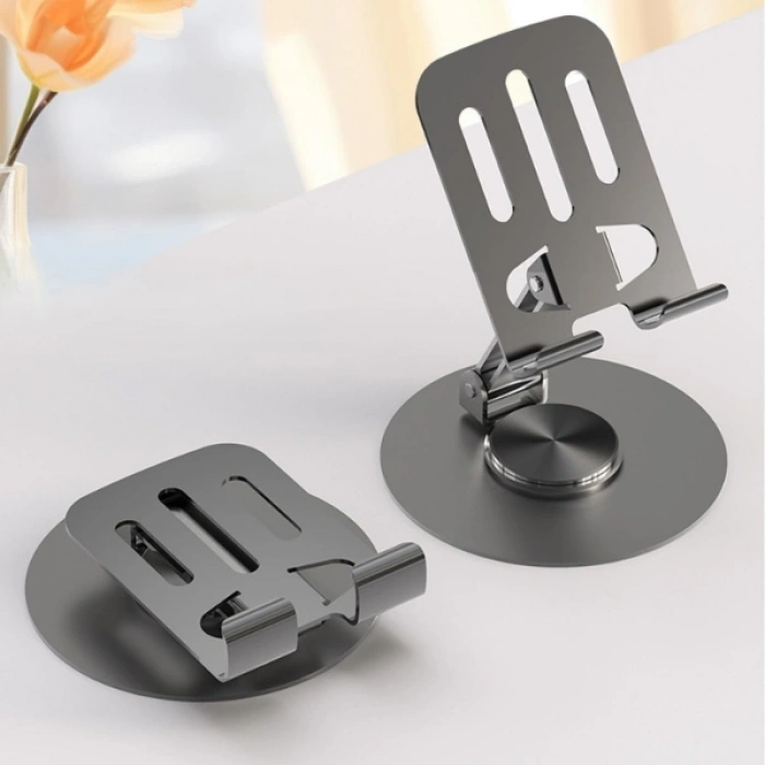 Nevamel Dönebilir ve Katlanabilir Masaüstü Metal Telefon Tutucu