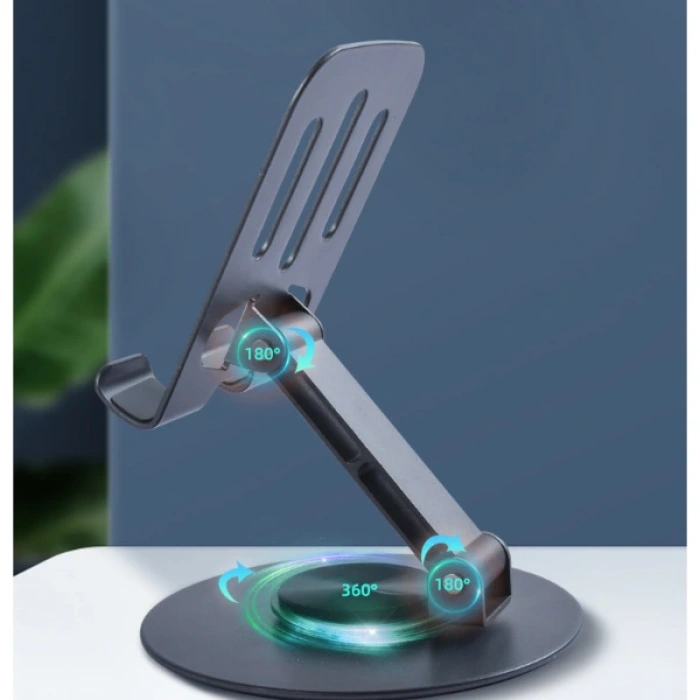 Nevamel Dönebilir ve Katlanabilir Masaüstü Metal Telefon Tutucu