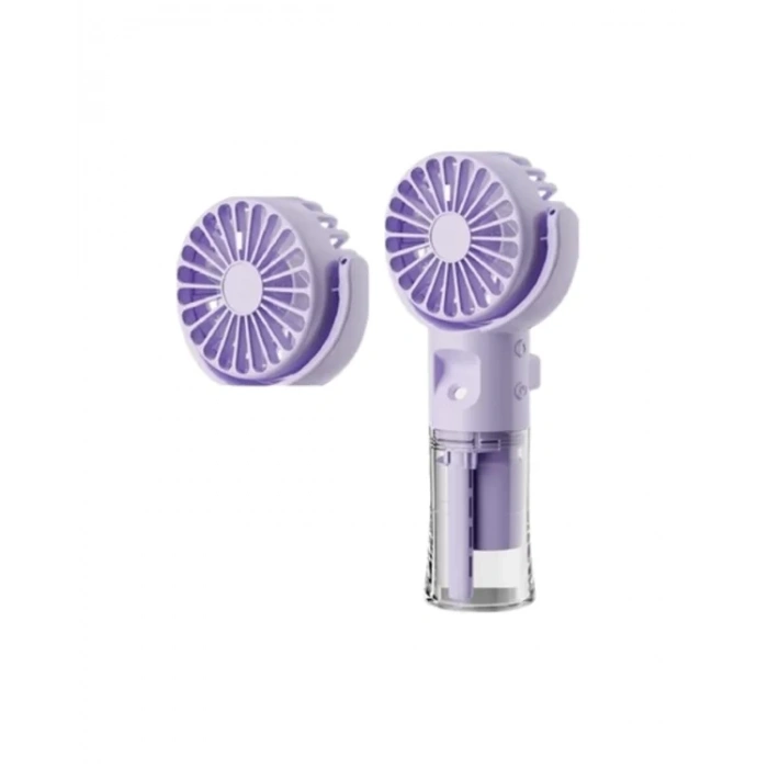 Nevamel® Dönen Su Sisli El Fanı – 4 Kademeli Rüzgar Şeffaf Su Haznesi Sessiz Çalışma