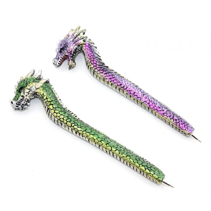 Nevamel Dragonlu Polyester Tükenmez Kalem