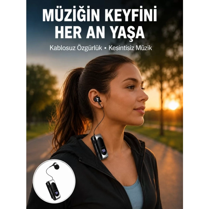 Nevamel® DS-F210 Kablosuz Kulaklık – 25 Saat Kullanım & Hızlı Şarj Yeni Nesil