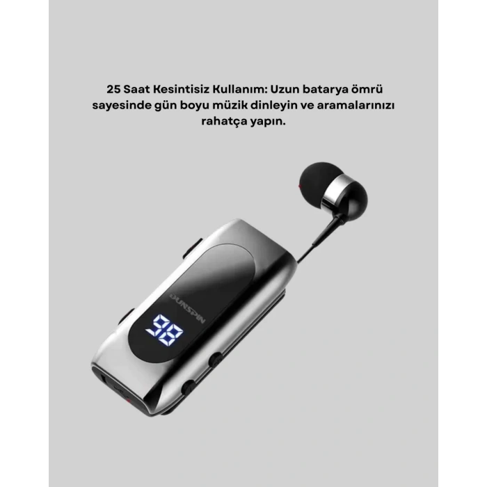 Nevamel® DS-F210 Kablosuz Kulaklık – 25 Saat Kullanım & Hızlı Şarj Yeni Nesil