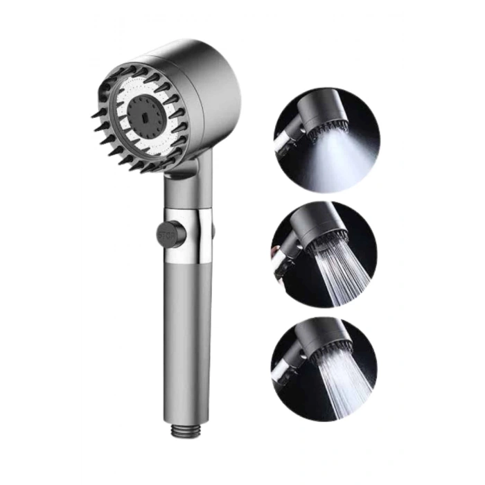 Nevamel Duş Başlığı Profesyonel Masaj Başlıklı 3 Modlu Yeni Nesil Masaj Uçlu Su Tasarruflu
