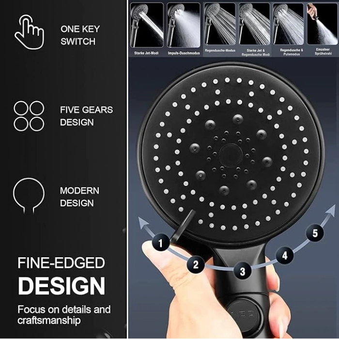 Nevamel Duş Başlığı Seti 5 Mod