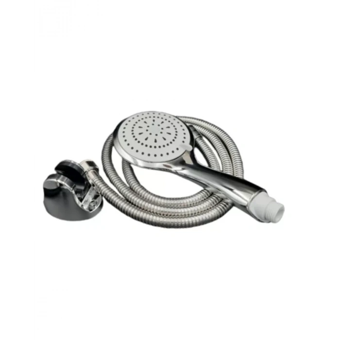 Nevamel® Duş Başlığı Seti Spiral Hortum Hareketli El Duşu Tutacağı Kirece Dayanıklı Tasarım
