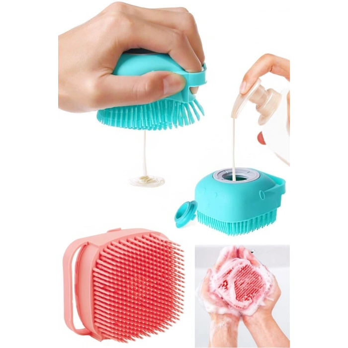 Nevamel Duş Jeli Hazneli Banyo Masaj Kesesi