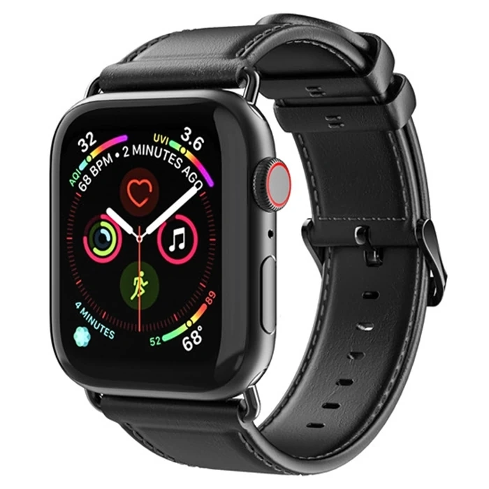 Nevamel Dux Ducis Apple Watch 38/40/41MM için Business Deri Kayış Kordon-(5775)