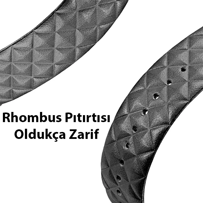 Nevamel Dux Ducis Apple Watch 42/44/45MM için Enland Serisi Premium Deri Kayış Kordon-(5775)