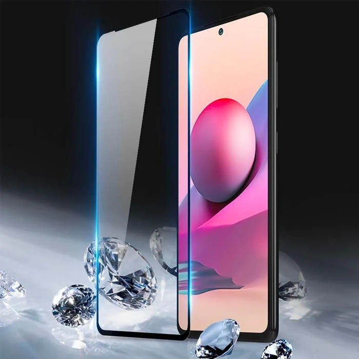 Nevamel Dux Ducis Full Kaplama Redmi Note 10 Note 10S Cam Ekran Koruyucu-(5775)