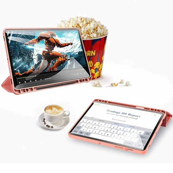 Nevamel Dux Ducis Galaxy Tab S8 Plus (X800/X806) S7FE (T730/T736B) S7 Plus (T970/T976B) Kılıf Domo Series-(5775)