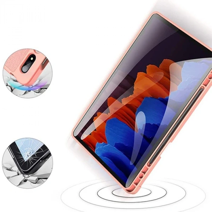 Nevamel Dux Ducis Galaxy Tab S8 Plus (X800/X806) S7FE (T730/T736B) S7 Plus (T970/T976B) Kılıf Domo Series-(5775)