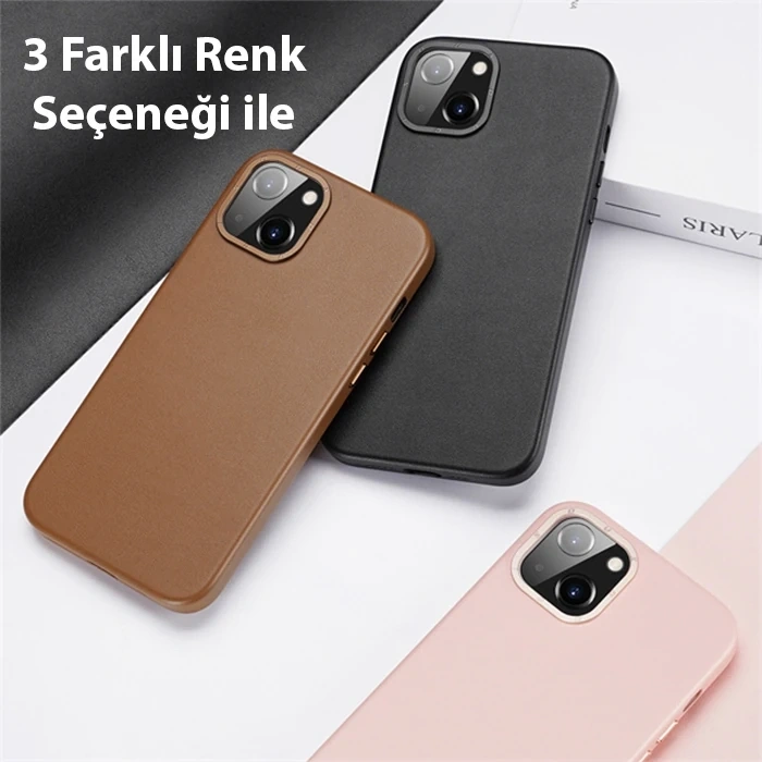 Nevamel Dux Ducis Grit Series iPhone 14 Plus 6.7inç Premium MagSafe Uyumlu Kılıf-(5775)