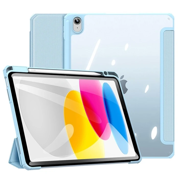 Nevamel Dux Ducis iPad 10.2 2022 Kılıf Toby Series Kalem Yerli Manyetik Kapaklı Kılıf-(5775)