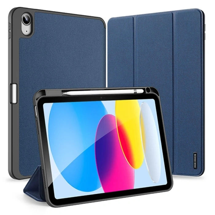 Nevamel Dux Ducis iPad 10.9 2022 Kılıf Domo Series Kalem Bölmeli Mıknatıslı Standlı Kapaklı Kılıf-(5775)