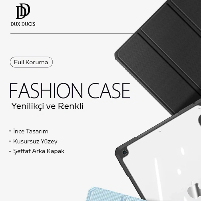 Nevamel Dux Ducis iPad 7-8 -9 10.2 (201920202021) Kılıf Kalem Bölmeli Toby Series-(5775)