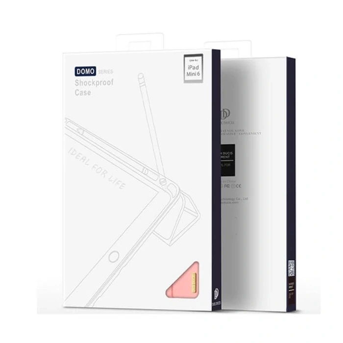 Nevamel Dux Ducis iPad Mini 6 (2021) Kılıf Kalem Bölmeli Standlı Domo Series-(5775)