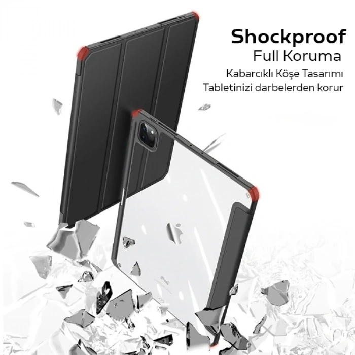 Nevamel Dux Ducis iPad Pro 11 (201820202021.2022) Kılıf Kalem Bölmeli Toby Series-(5775)