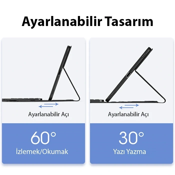 Nevamel Dux Ducis iPad Pro 12.9 (2020/2021/2022) TK Series Kablosuz Bluetooth Klavye Touchpad Kılıf-(5775)
