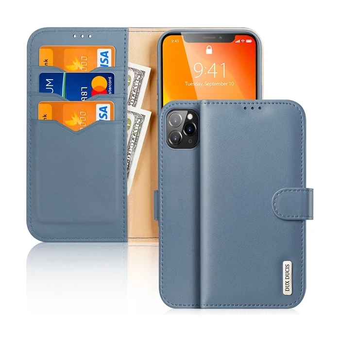 Nevamel Dux Ducis iPhone 11 Pro Max Kılıf Mıknatıslı Cüzdanlı Deri Kılıf Hivo Series-(5775)