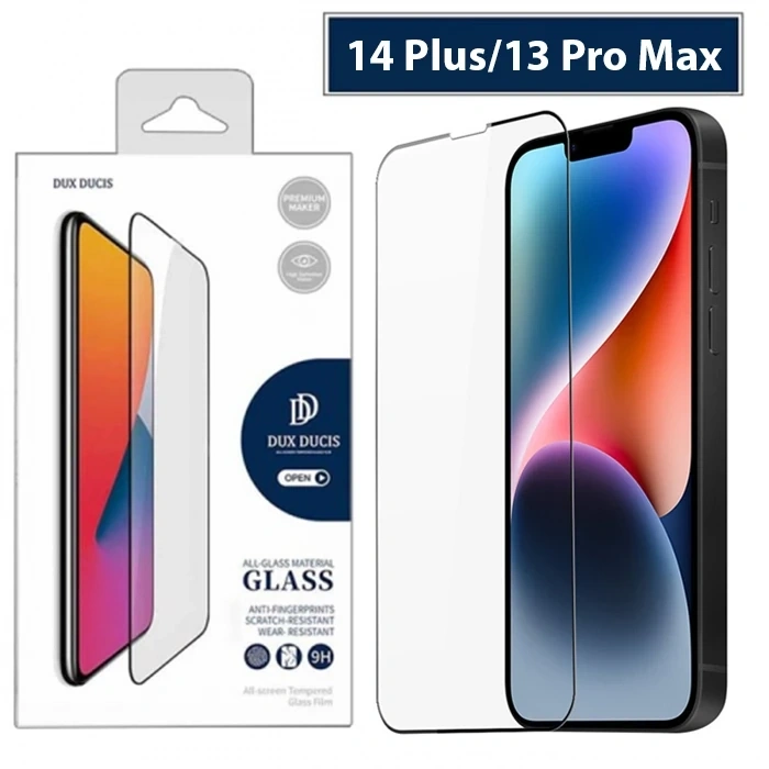 Nevamel Dux Ducis iPhone 14 Plus/13 Pro Max 6.7 Full Kaplama Cam Ekran Koruyucu-(5775)
